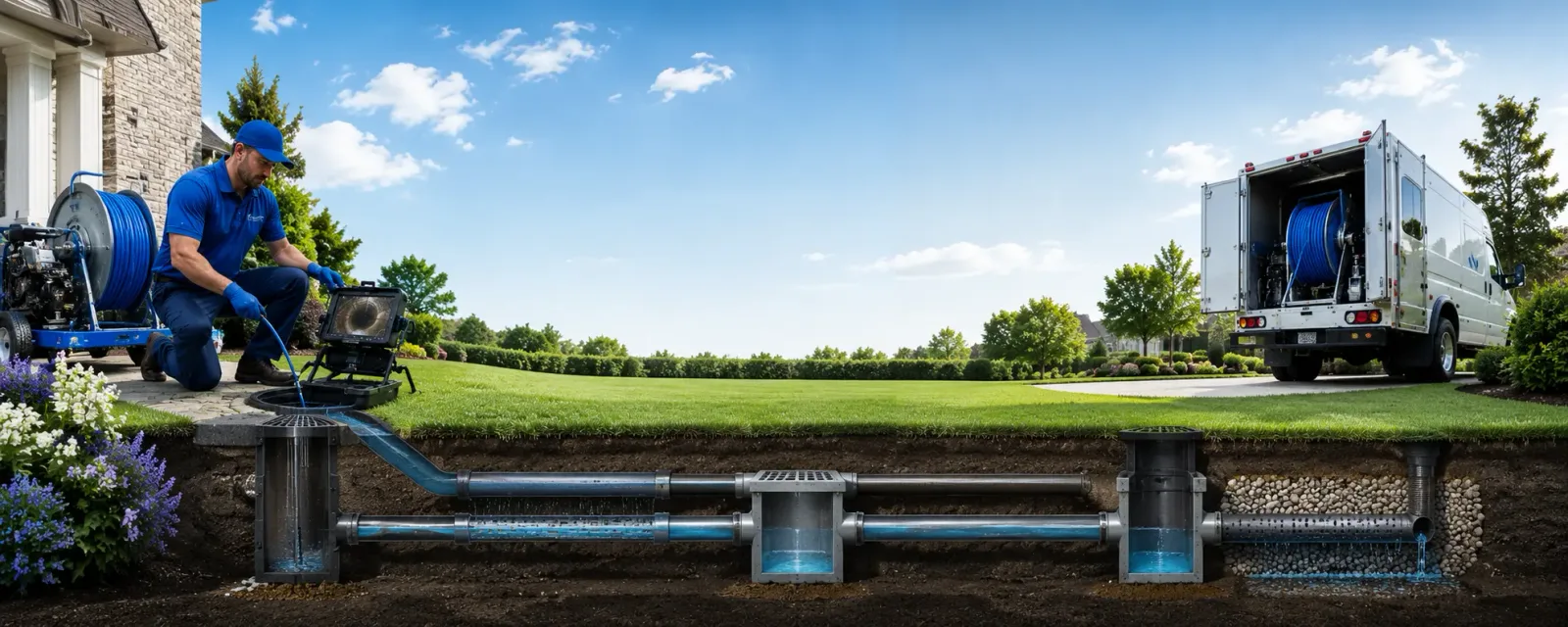 Outdoor drain cleaning information for New Harmony, UT